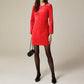 J.Crew - Long-sleeve Shift Dress In Stretch Velvet