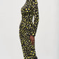 Joseph Ribkoff - Abstract Print Midi Sheath Dress
