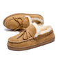 Spring Step Shoes - Men's Shearling And Suede Moccasin Slippers
