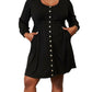 Double Take - Enchanting Elegance Long Sleeve Dress