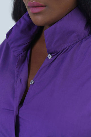 Jill Mcgowan - Joan Easy Cut Stand Collar Shirt