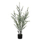 44" Tall Artificial Eucalyptus Plant with Black Pot