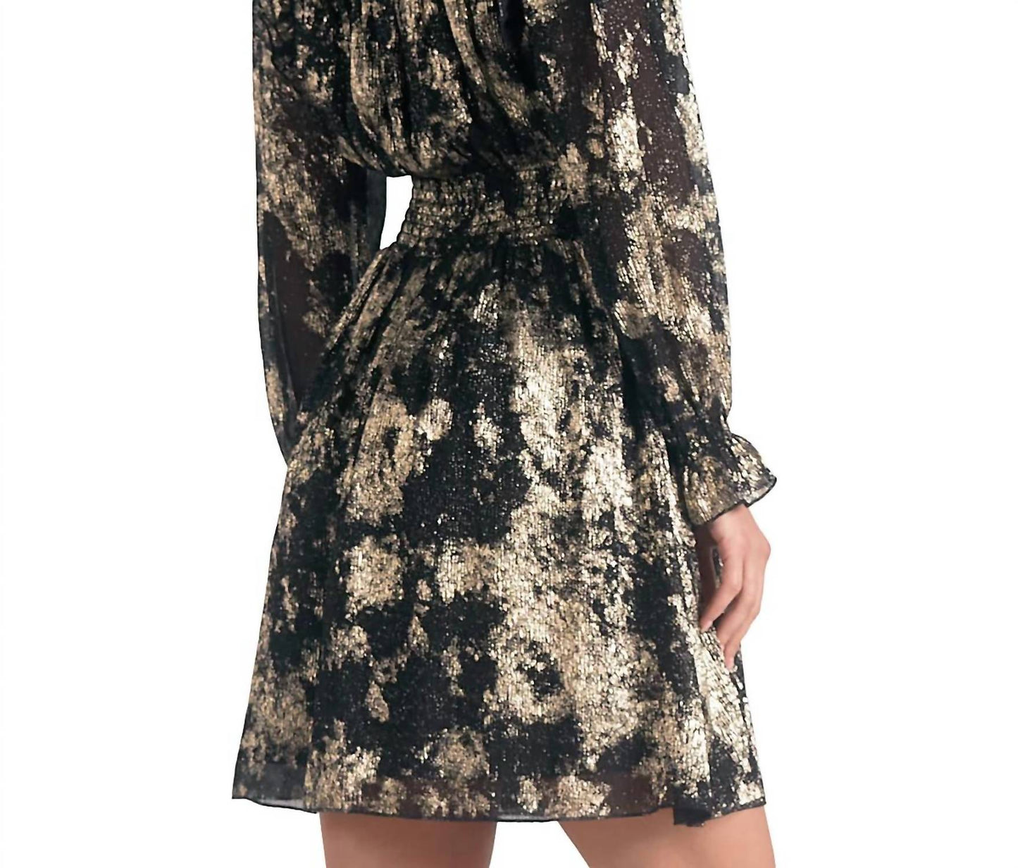 Elan - Long Sleeve V-neck Dress