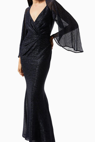 Talbot Runhof - Conley 2 Midnight Pleats Long Dress