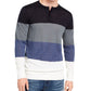 DKNY Men's Colorblocked Henley Sweater Navy Size Small