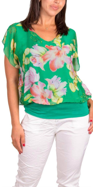 Gigi Moda - Amante Fiore Silk Top