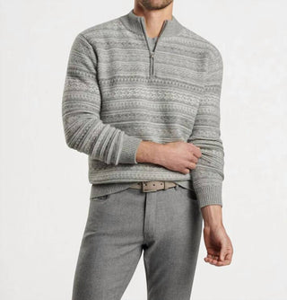 Peter Millar - Silverton Jaquard 1/4 Zip Sweater