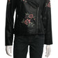 Bb Dakota - Baxley Embroidered Faux Leather Moto Jacket