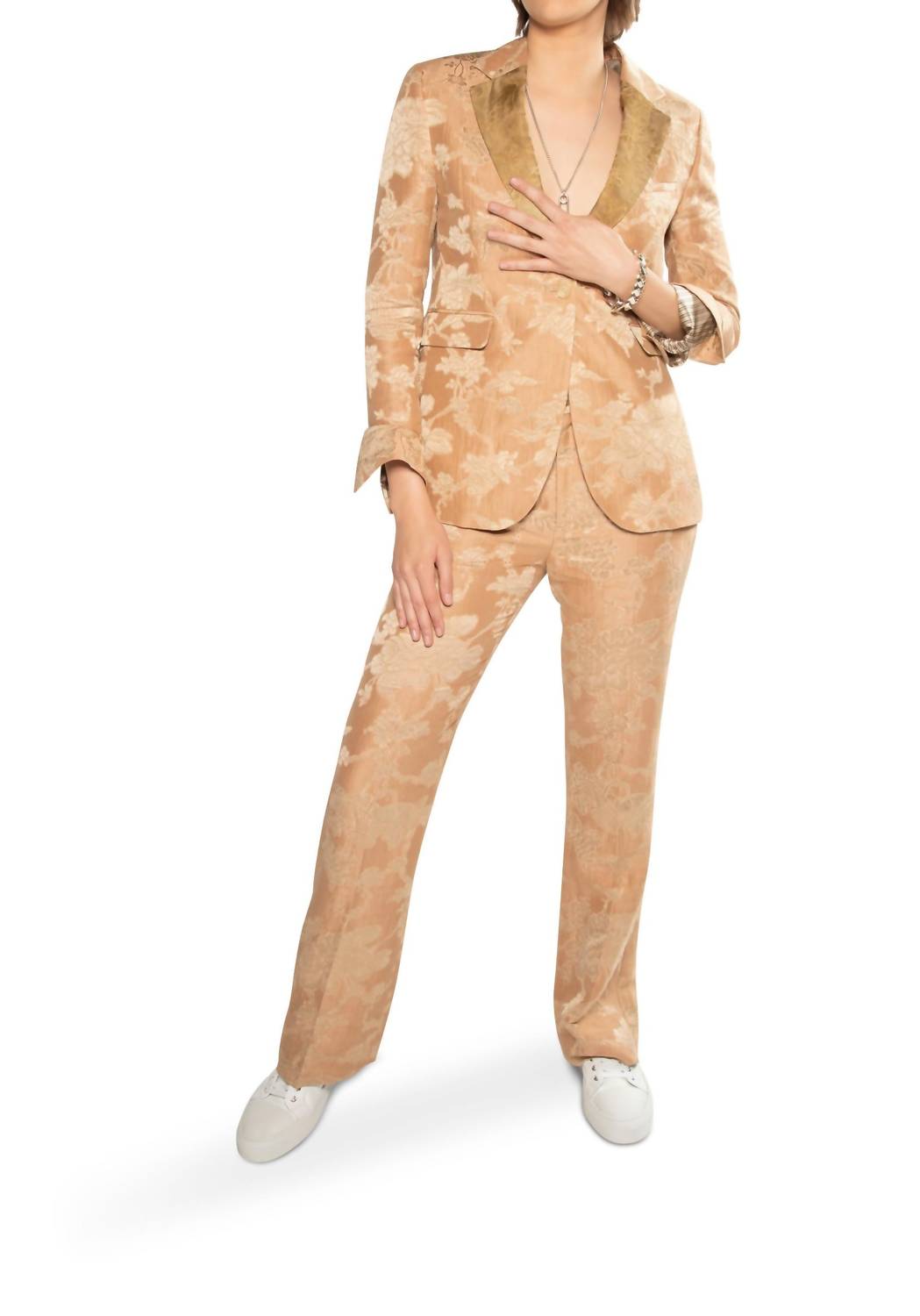 On This Day - Floral Jacquard Flare Pant