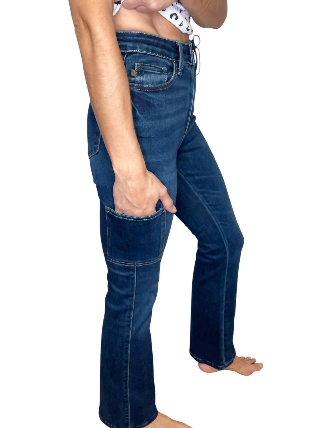 Judy Blue - Bootcut Cargo Denim Jeans