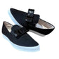 All Black - Women's Tux Bow Sneakers