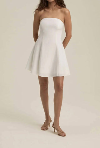 Favorite Daughter - Favorite Strapless Mini Linen Dress