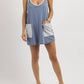 Bucketlist - Hot Shot Solid Denim Skort Dress