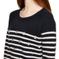 Kate Spade - Crystal Embellished Stripe Merino Wool Pullover Sweater