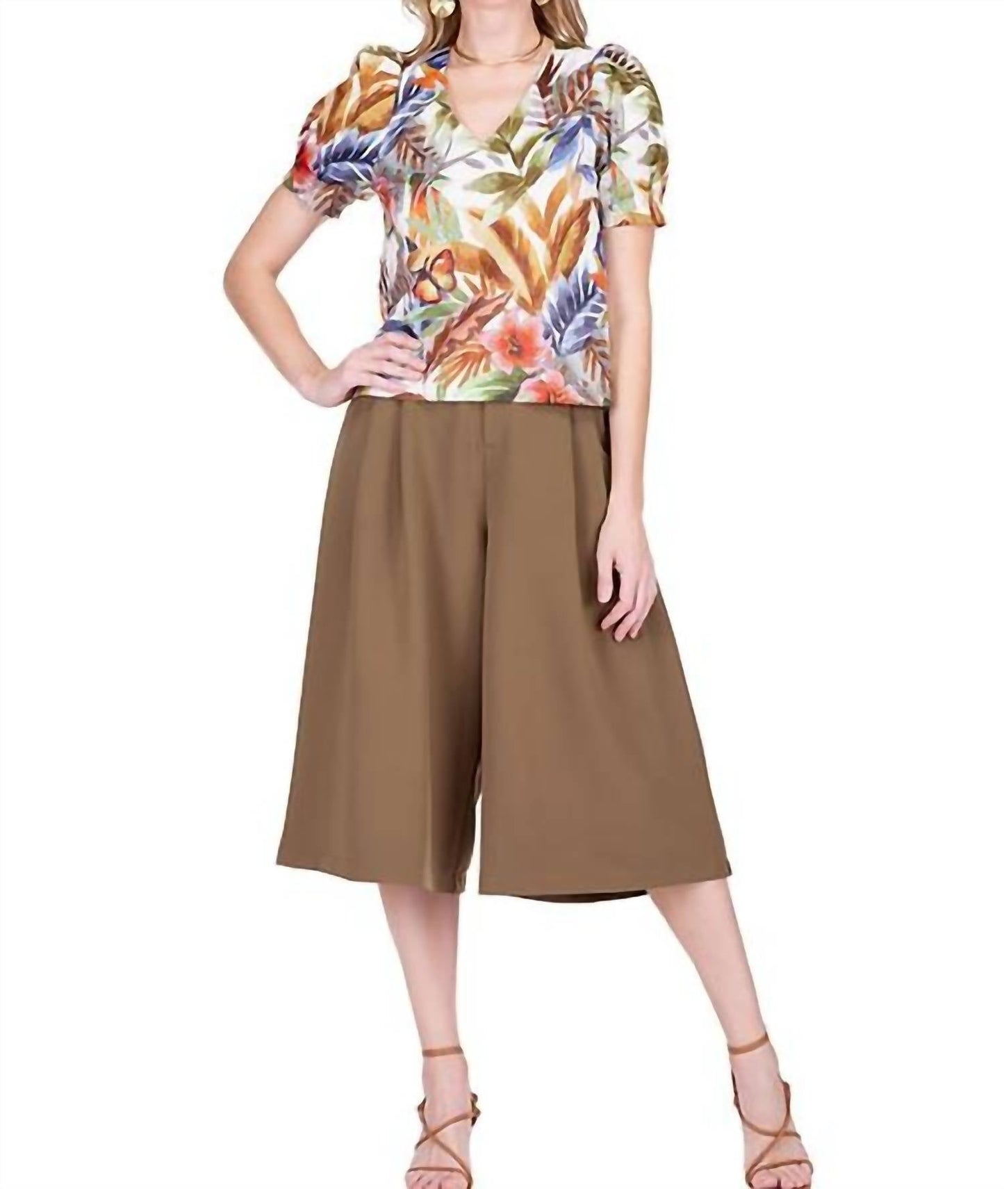 Jade - V-neck Puff Sleeve Top