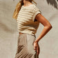 Crescent - Lexie Cropped Sweater Knit Top