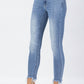 Judy Blue - Bleach Splash Skinny Capris Pant