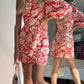 Dress To - One-shoulder Floral Print Mini Dress