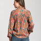Apny - Ruffle Half Placket Blouse