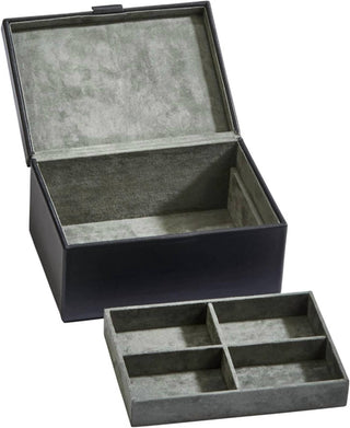 Creative Gifts International - Leather Box With Lift Out