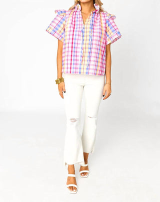 Buddylove - Shauna Ruffle Shoulder Top