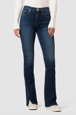 Hudson - Barbara High-Rise Baby Bootcut Jean w/ Slit Hem