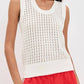 Varley - Ferns Open Knit Tank Top