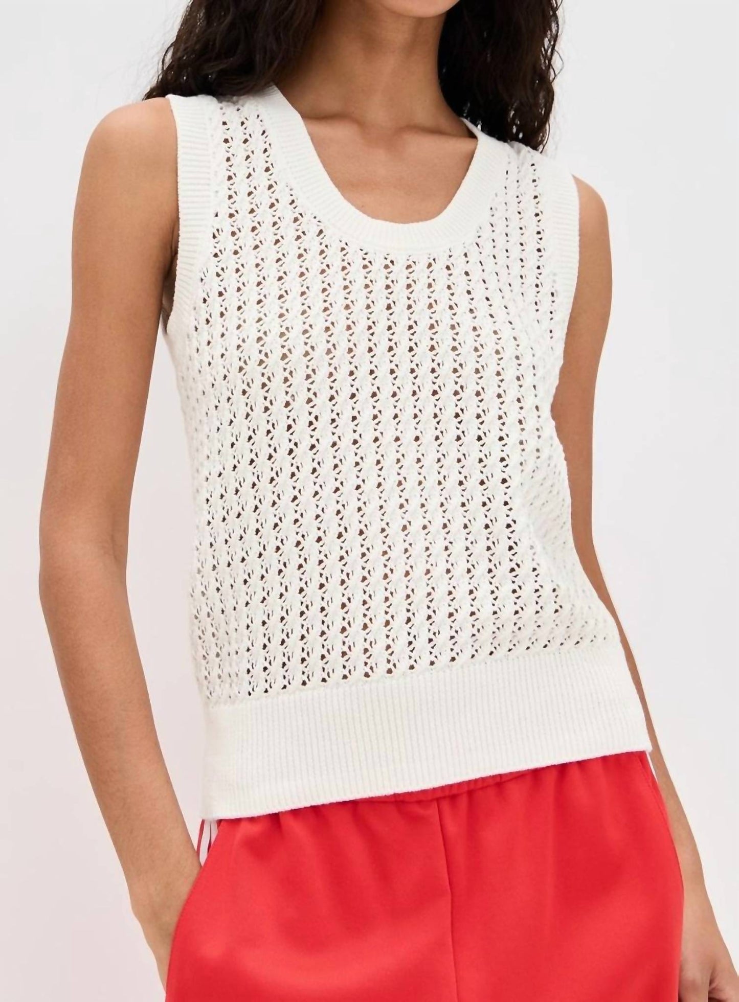Varley - Ferns Open Knit Tank Top