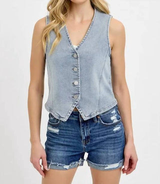 Risen - V-neck Button Down Vest