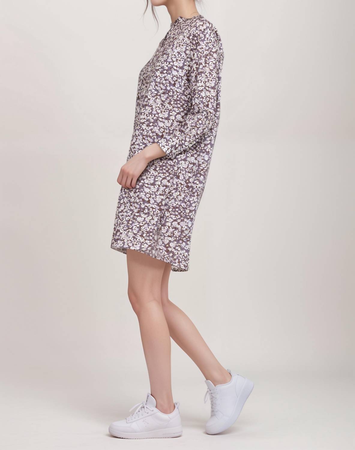 Johnny Was - Calme Mandarin Collar Shirt Dress
