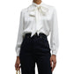 Frame - Femme Tie Neck Blouse