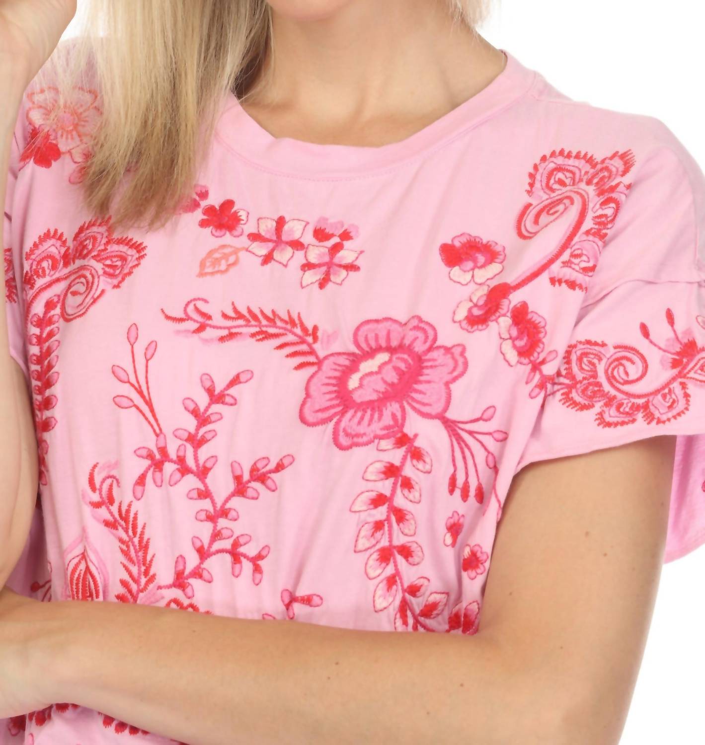 Johnny Was - Cassia Raw Detail Swing Tee