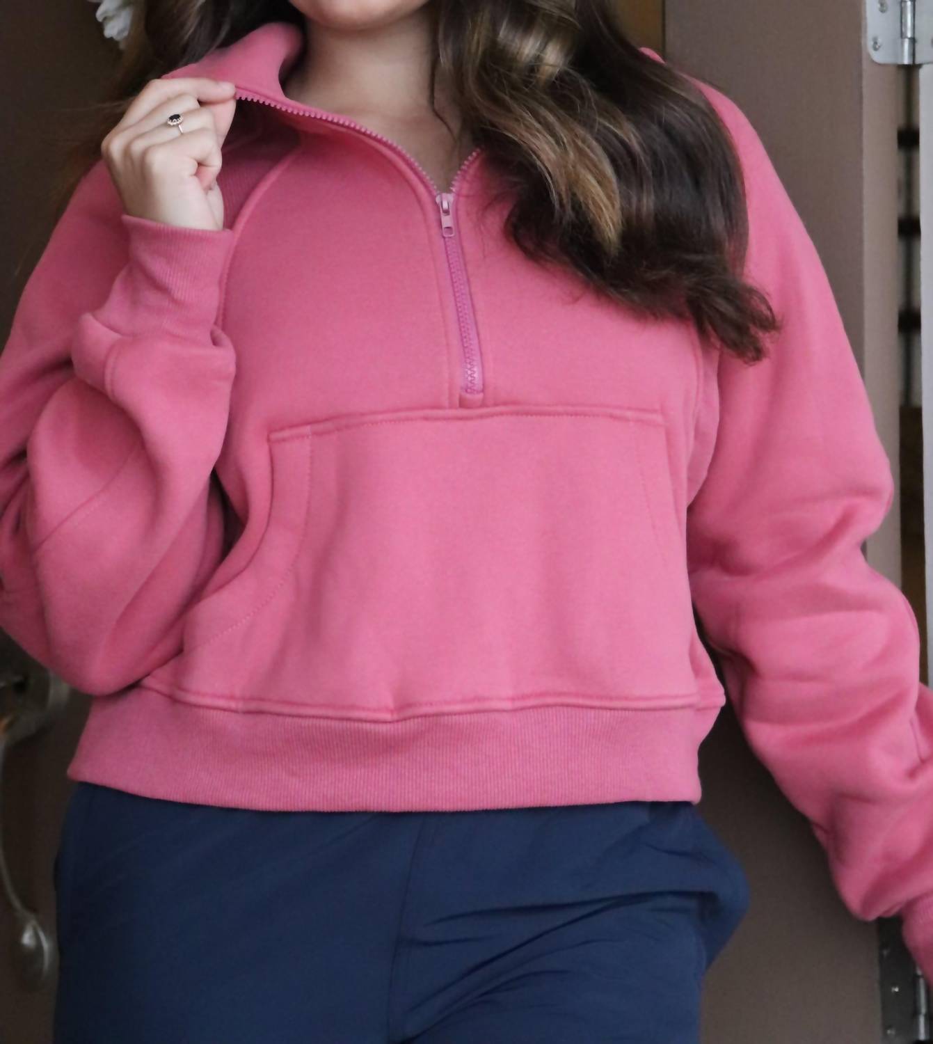 Aemi + Co - Women's Funnel Neck Half Zip