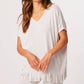 French Kyss - V-Neck Fringe Top