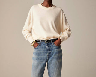 J.Crew - Cashmere Relaxed Crewneck Sweater