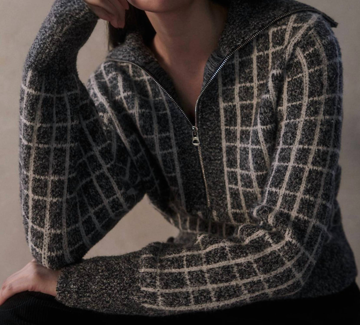 Varley - Furley Half Zip Knit Sweater