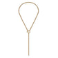 Eklexic - Women's Micro Royal Rolo Toggle Lariat Necklace