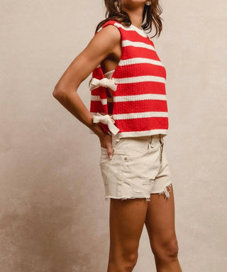Bibi - Sandie Striped Side Tied Vest