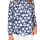Lulu-B - Bahama Print Half Zip Pullover