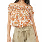 Free People - SUKI FLORAL OFF THE SHOULDER TOP