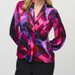Joseph Ribkoff - Satin Abstract Print Trapeze Top