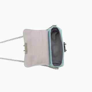 Like Dreams - Women's Beagle Studded Denim Crossbody Bag