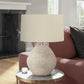 Lighting Table Lamp Concrete Resin Contemporary - Cream