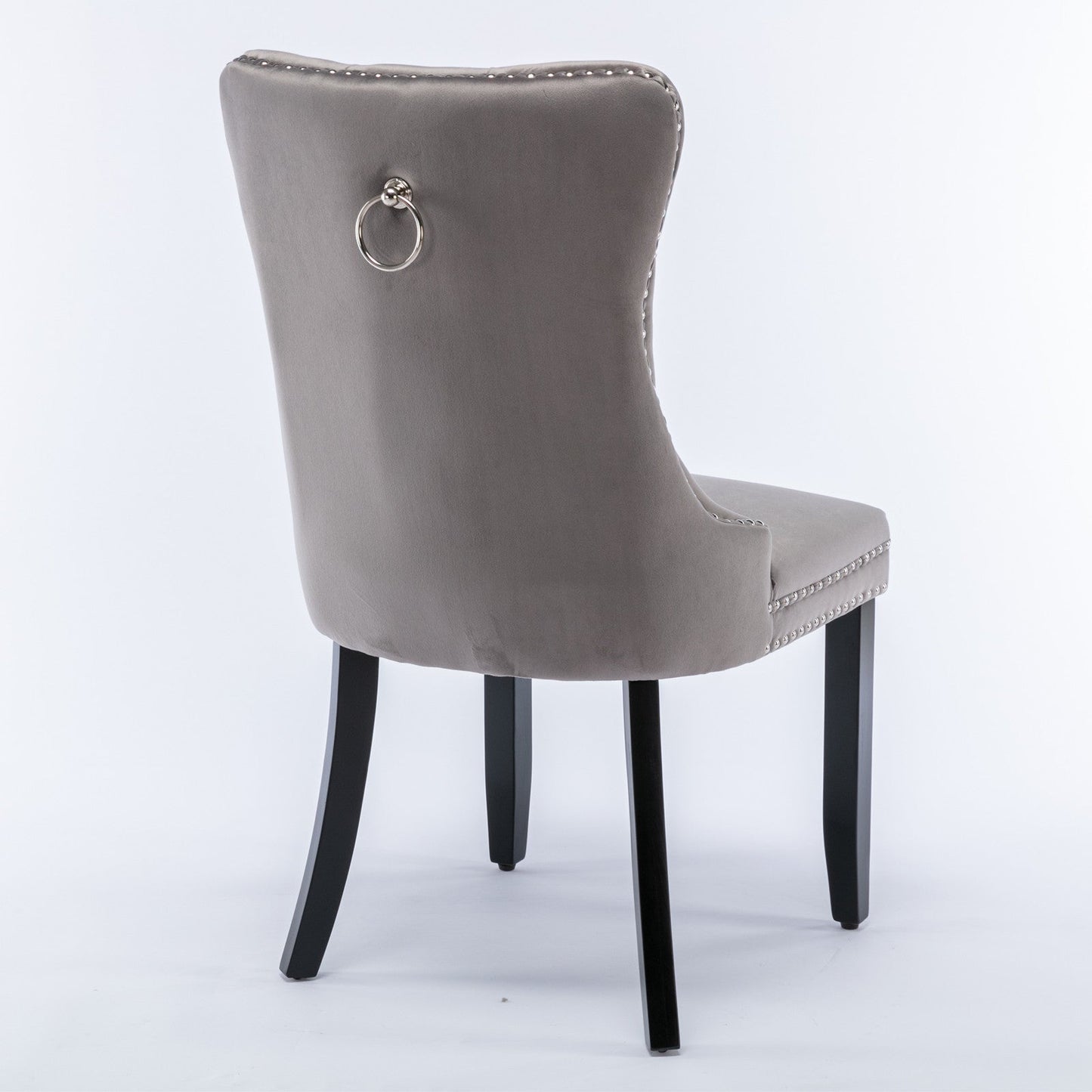 Nikki Collection Modern Velvet Upholstered Dining Chair Set