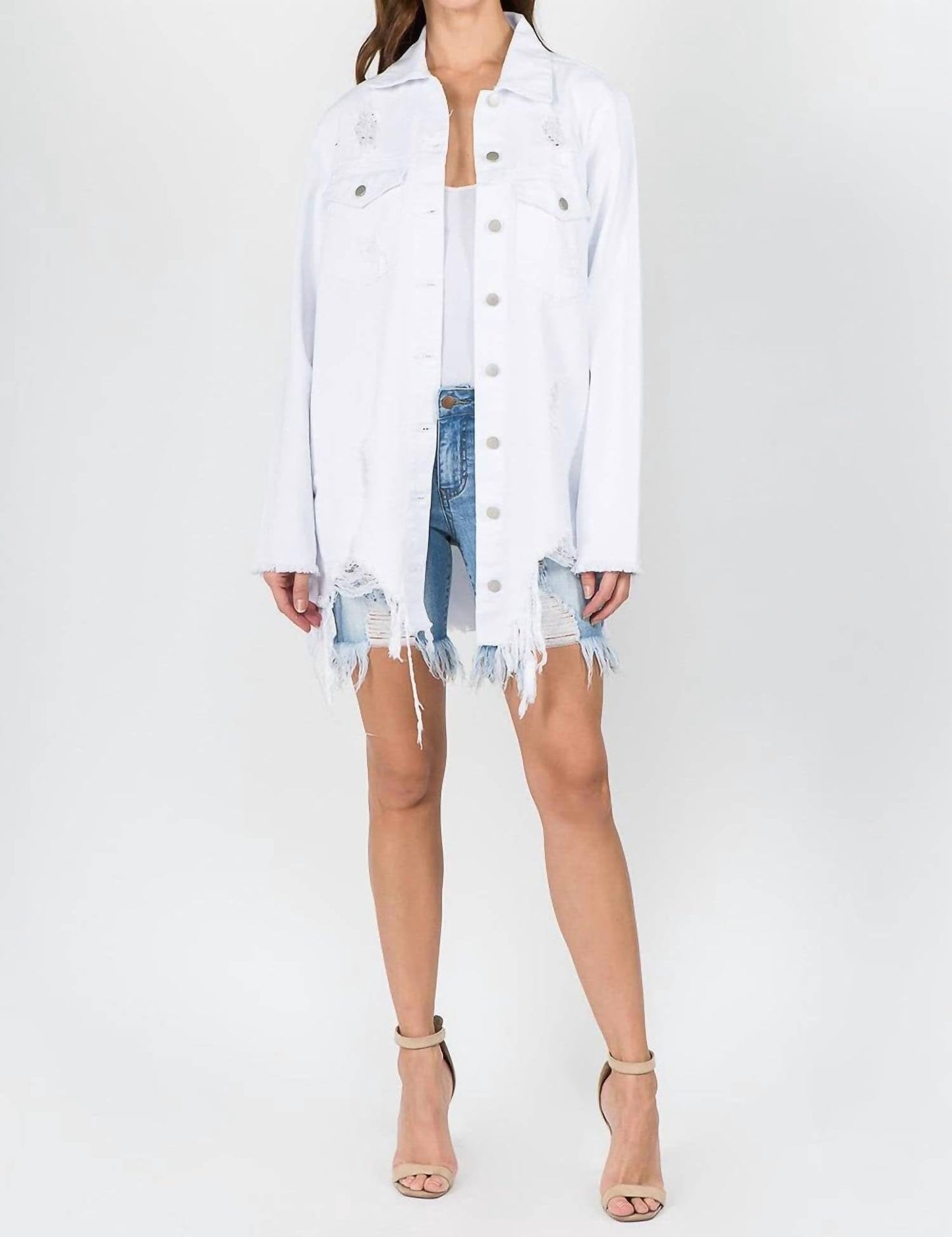 American Bazi - Chic Distressed Denim Jacket