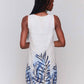 Charlie B - Printed Sleeveless Linen Blend Dress