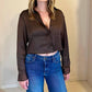 Z Supply - Prescott Cropped Button Up Top