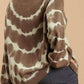 Trendsi - Umgee Full Size Ribbed Hem Tie Dye Round Neck Sweater Plus Size