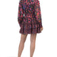 Farm Rio - Iridescent Leopard Print Ruffled Mini Dress