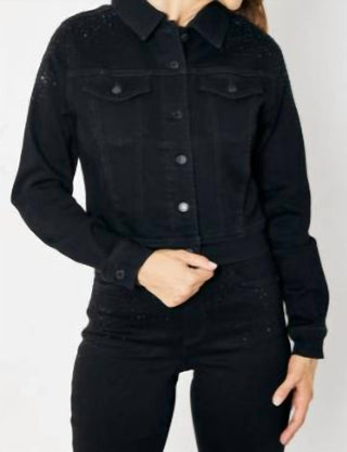 Judy Blue - Denim Jacket With Rhinestone Embellishments